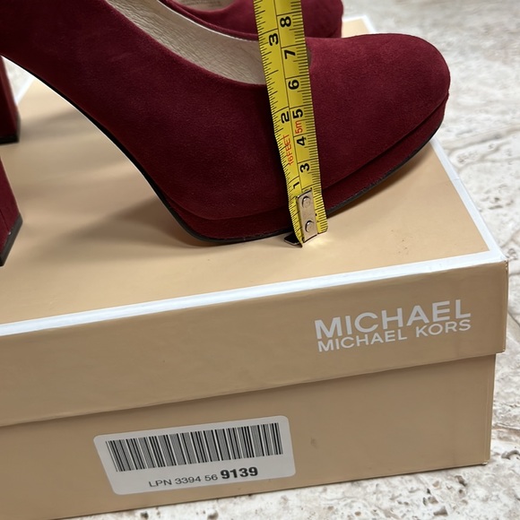 MICHAEL Michael Kors Haven pump suede Cinnabar Size 8 - Picture 7 of 8